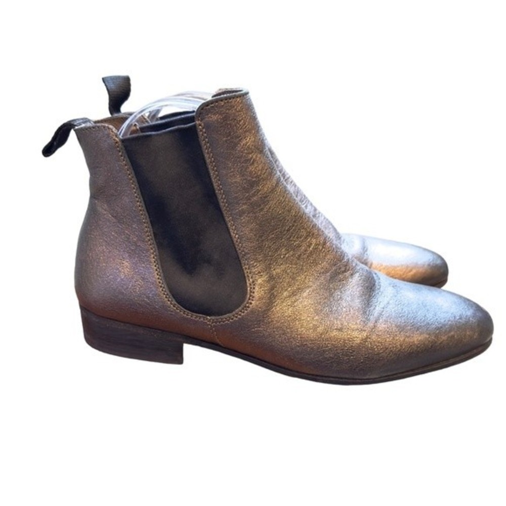 Boemos Chelsea Ankle Boots In Pewter Size 38 US 7.5